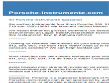 Tablet Screenshot of porsche-instrumente.com